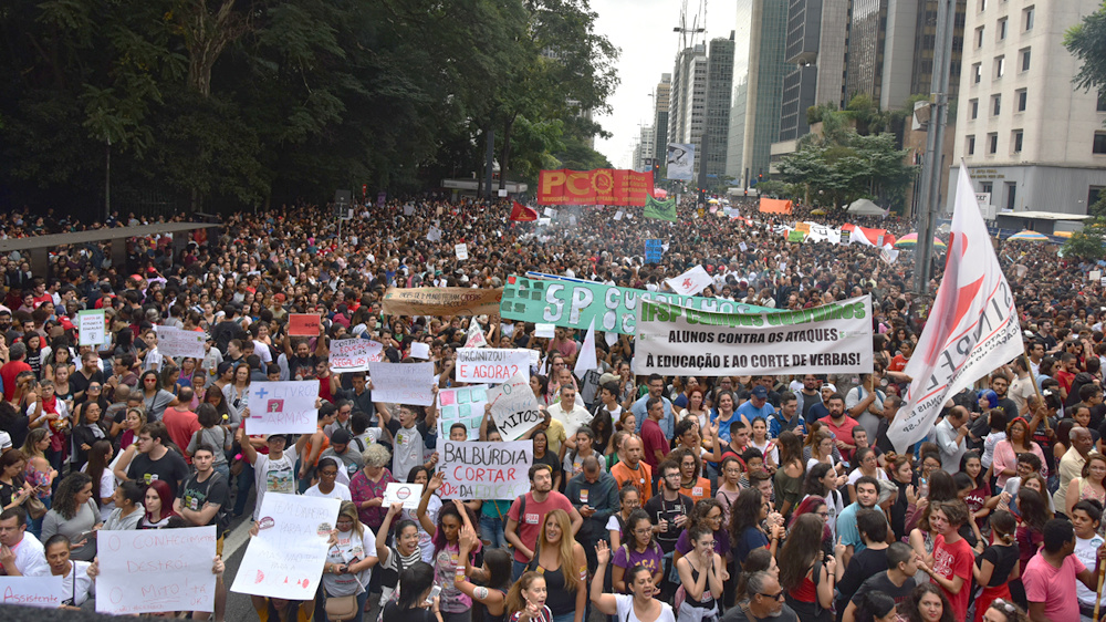 Avenida Paulista: forte participação no “15M” (foto: Daniel Garcia)