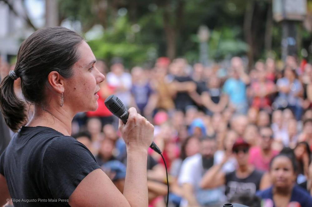 Professora Tiana Kohlsdorf em Ribeirão Preto (foto: Filipe Maia Peres)